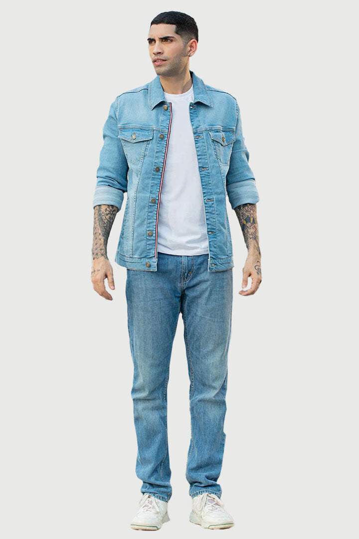 Powder Blue Denim Jacket